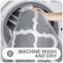 OLANLY Bathroom Rugs 24x16, Soft and Absorbent Microfiber Bath Rugs, Non-Slip Shaggy Shower Carpet, Machine Wash Dry, Bath Mats for Bathroom Floor...