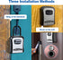 Key Lock Box for Outside, Portable Waterproof Wall Mounted Resettable 4-Digit Combination Key Storage Lockbox, 5 Keys Capacity Key Safe Lock Box f...