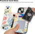 HAOPINSH for iPhone 15 Plus Wallet Case with Card Holder, Floral Flower Pattern Back Flip Folio PU Leather Kickstand Card Slots Case for Women Gir...