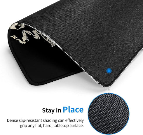 Skull Mouse Pad for Desk, Cute Skeleton Mouse Pads for Wireless Mouse, Funny Waterproof Mousepad for Office Laptop Computer, Non-Slip Rubber Base ...