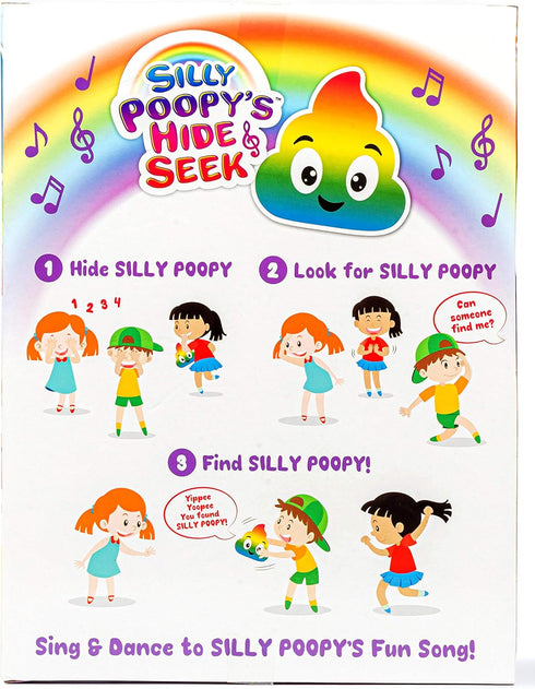 WHAT DO YOU MEME? Silly Poopy's Hide & Seek - The Talking, Singing Rainbow Hide & Seek Toy - Learning Toys for Toddlers 3-4 Years, Toddler Travel ...