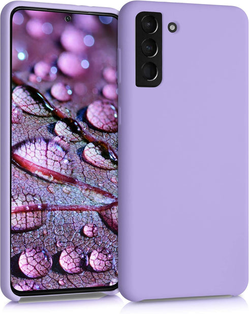 kwmobile Case Compatible with Samsung Galaxy S21 Plus Case - TPU Silicone Phone Cover with Soft Finish - Lavender...