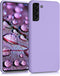 kwmobile Case Compatible with Samsung Galaxy S21 Plus Case - TPU Silicone Phone Cover with Soft Finish - Lavender...
