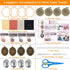 4 Packs Embroidery Kit for Beginners, Shynek 26 Pcs Mini Cross Stitch Kits includes Stamped Embroidery Clothes with Flowers Pattern Embroidery Nec...