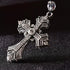 Car Pendant Metal Diamond Hanging Cross, Auto Interior Rearview Mirror Dangle, Interior Decoration Pendant...