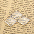 dophee Square Glass Cabochon for Jewelry Making, Clear Dome Tiles Cabochons with Flat Back, Dome Bead Cameo Cabochon Tile for DIY Craft Photo, Pen...