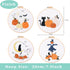 REEWISLY Halloween 4pcs Embroidery Kits with Patterns and Instructions, DIY Adult Beginner Embroidery Kits, Including 4 Plastic Embroidery Rings, ...