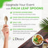 Palm Leaf Spoons 6 Inches (50 Count) | Bamboo Spoons like Natural Eco-friendly Compostable Disposable Cutlery Alternative to Plastic Spoons for We...