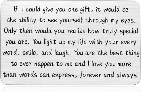 I Love You Wallet Card for Boyfriend, Anniversary Cards Gifts for Husband Spouse, Couple Gift for Him Birthday Valentines Day, Engagement Wedding ...