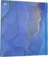 Mini 3 Ring Binder 1 Inch Fits 5.5" x 8.5" Paper and Sheet Protectors, Recipe Binder, Steel-Blue Marble...