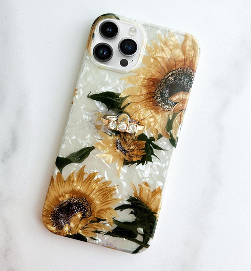 Qokey Compatible with iPhone 12 Pro Max 6.7 inch 2020 Flower Cute Fashion Design for Men Women Girls with 360 Degree Rotating Ring Kickstand Soft ...