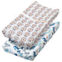 Changing Table Pad Cover Elastic Changing Pad Cover Premium Baby Changing Pad Cover 2 Pack for Boys Girls Unisex Soft Comfortable Safety (Whale & ...