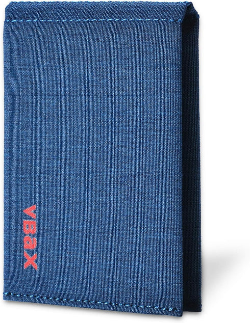 Microfiber Waterproof RFID Slim Bifold Wallet for Men - Minimalist Front Pocket Card Holder Holds up to 10 Cards and Cash, Denim Blue...