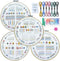 ETSPIL 4 Sets Embroidery Kit for Beginners ?Plant Kits for Adults Learn 33 Different Stitches?includes Stamped Pattern, Easy to Follow Instruction...
