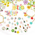 MARFOREVER 120 Pcs Spring Summer Floral Themed Charms, Flower Charms for Jewelry Making, Assorted Gold Enamel Charm Pendants for DIY Necklace Brac...