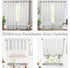 DriftAway Farmhouse Vertical Striped Linen Blend Valances for Windows 18 Inch Blackout Kichen Curtain Valance for Living Room Country Vintage Line...