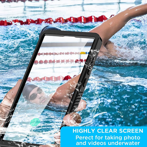 AICase for Samsung Galaxy S23 Ultra Case Waterproof, Clear Water Proof Shockproof Dustproof Snowproof Full Body Rugged Transparent Underwater Phon...