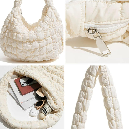 Nefelibata Tote Bag for Women Stylish Puffer Bag Quilted Bag Lightweight Puffy Tote Bag Quilted Padding Shoulder Bag...