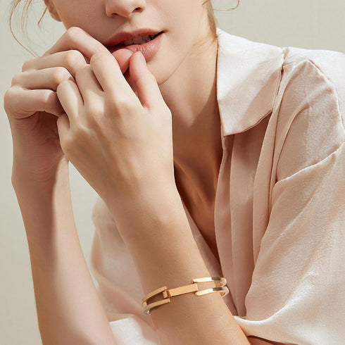 Gold Bangles Bracelets for Women - Chunky Bracelet Jewelry Gifts for Women...