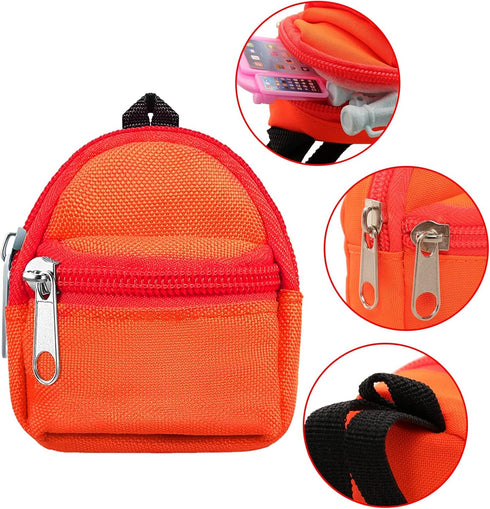 11 PCS Doll Travel Playset for Boy Doll 1 Outfit 1 Backpack 1 Guitar 1 Laptop 1 Cellphone 1 Pad 1 Sunglasses 1 Headset 3 Accessories for 12 Inch B...