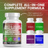 Clean Nutraceuticals Fruits and Veggies Supplement Reds & Green Superfood - Balance of Over 70 Fruit & Vegetable Supplements Capsules with Probiot...
