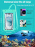 2 Pack Waterproof Phone Pouch, Universal Cell Phone Dry Bag, Large Phone Protector Pouch for iPhone 15 14 13 Pro Max Galaxy Up to 7" [Case Friendl...