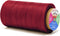 Mandala Crafts Maroon Flat Waxed Thread for Leather Sewing - 197 Yds 210D 1mm Polyester Leather Thread String Waxed Cord for Leatherwork, Beading,...