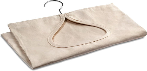 Handy Laundry Clothespin Bag - 11" x 15" - Holds 100 Medium-Sized Clothes Pins, Durable Canvas Material, Hook for Hanging and Effortlessly Sliding...