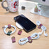 Cord Organizer,Cord Keeper,Cable Organizer USB Holder,Cable Management,Cable Straps,Earbud case,wrap Headset Winder,Phone Earphone Clips Ties (Ros...