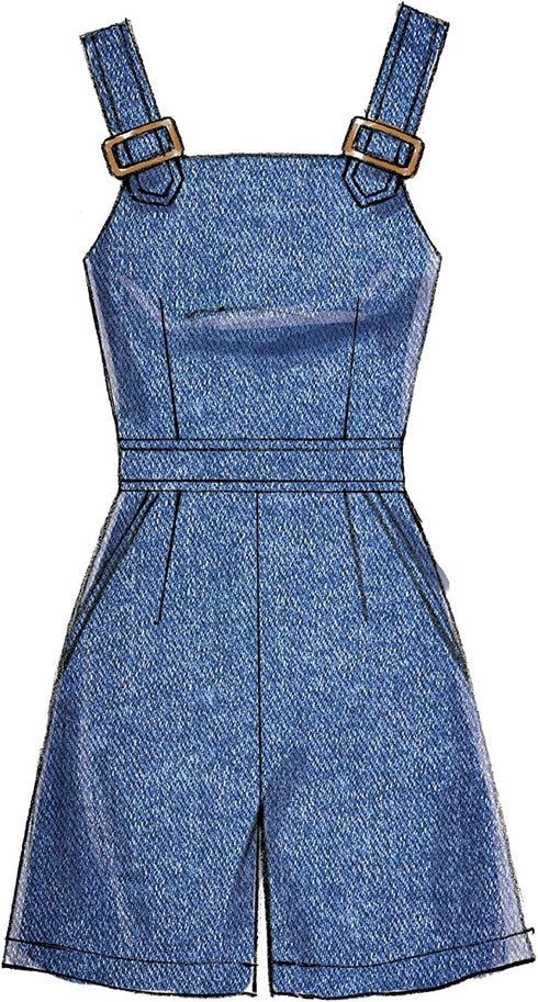 McCall's Patterns Misses' Dresses, Belt, Romper, Pockets Jumpsuit...