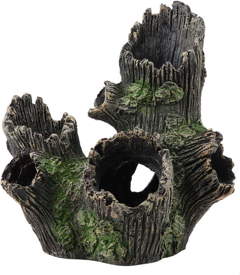 DAUERHAFT Artificial Resin Tree Trunk for Aquarium Driftwood Decoration for Fish Tank Ornaments, Resin Aquarium Accessories(18.00x12.00x21.00)...