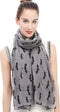Lina & Lily Halloween Bat Print Women's Scarf Shawl Wrap Lightweight...