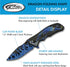 SZCO Supplies 8” Blue Dragon Decaled Liner Lock Folding Knife with Pocket Clip...