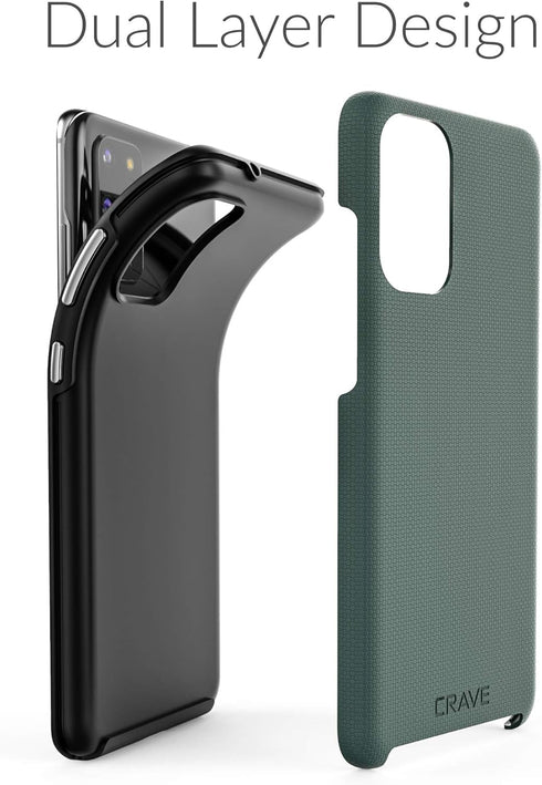 Crave Dual Guard for Samsung Galaxy S20+ Case, Shockproof Protection Dual Layer Case for Samsung Galaxy S20+, S20 Plus 5G - Forest Green...