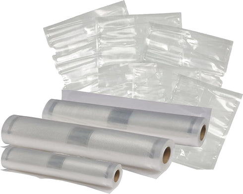Nesco VS-07V Vacuum Sealer Bag Variety Pack, Bag/Roll Combo, Clear...