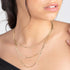 Barzel 18K Gold Plated Mariner Layered Necklace, 16-20 inches, with a 2 inch extension, Layered Necklace for women, High Polish Finish, Made In Br...