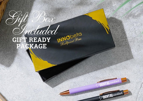InnoBeta Dental Assistant Gifts, Ballpoint Pen Set of 4, Perfect Dental Assistant Gifts Idea for Women on Birthday and Christmas...