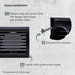 Vent Systems 4'' Inch Anthracite Pack of 2 Louvered Air Vent Covers and Bathroom Exhaust Vents, Dryer Vent Cover Keeps Out Insects, Birds and Rode...