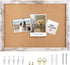 Cork Board Bulletin Board, Decorative Hanging Framed Cork Boards for Walls, Pin Board Vision Board for School Home Kitchen and Office, Bulletin Bo...