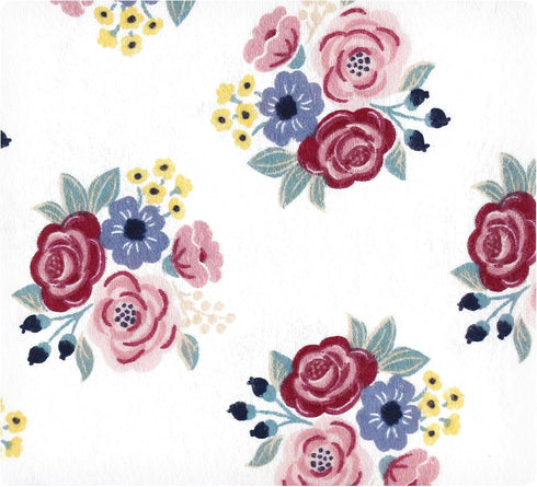 Hudson Baby Unisex Baby Cotton Flannel Receiving Blankets, Blush Navy Floral, One Size...