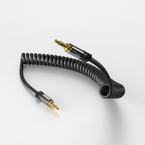 KabelDirekt – (3 feet 3.5mm Male to 3.5mm Male Stereo Audio Cable Coiled- Pro Series...