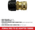 Simpson Cleaning 7200068 Replacement QC Socket for Pressure Washer Pumps Up to 4500 PSI, Brass, Female M22, Gold...