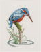 Thea Gouverneur - Counted Cross Stitch Kit - Kingfisher - Aida - 14 count - Embroidery Kit for Adults - DMC Embroidery Threads and other Cross Sti...