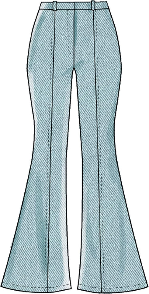 McCall Pattern Company McCall's Women's Bell Bottom Pants Sewing Patterns, Sizes 14-22,Blue...
