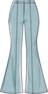 McCall Pattern Company McCall's Women's Bell Bottom Pants Sewing Patterns, Sizes 14-22,Blue...