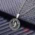 Zodiac Sign Pendant Necklaces for Women Men Stainless Steels Leo Constellation Horoscope Medallion Retro Celestial Astrology Jewelry...