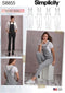 Simplicity Pattern S8855 Misses' Knit Overalls...