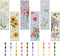 FREEBLOSS 6 Set Bookmark Cross Stitch Kits Stitch Bookmark Cross Stitch Kits with Instructions Bouquet Pattern Punch Needle Kit for Beginners Book...