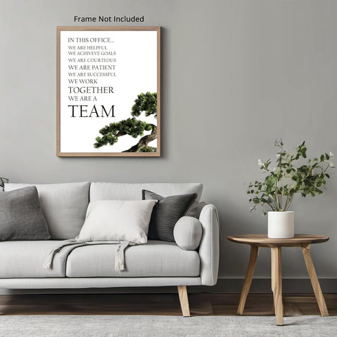 Posterizer 1 pcs-team work inspiring art-Workplace & Office Art-Quotes and Poems- Gift for Boss, Manager -Gift for Entrepreneurs-décor for office ...