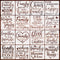 16pcs Family Inspirational Word Stencil Kit Motivational Stencils Phrase Word Reusable Mylar Template Stencils Large Alphabet Welcome Calligraphy ...